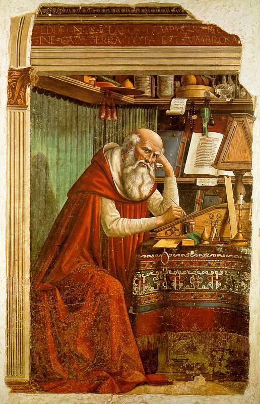 Domenico Ghirlandaio Saint Jerome in his Study  dd Sweden oil painting art